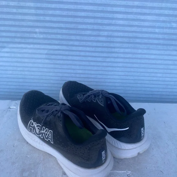 Hoka One One Mach 6 Women's Black White Running Sneakers Size 7B - Picture 8 of 15